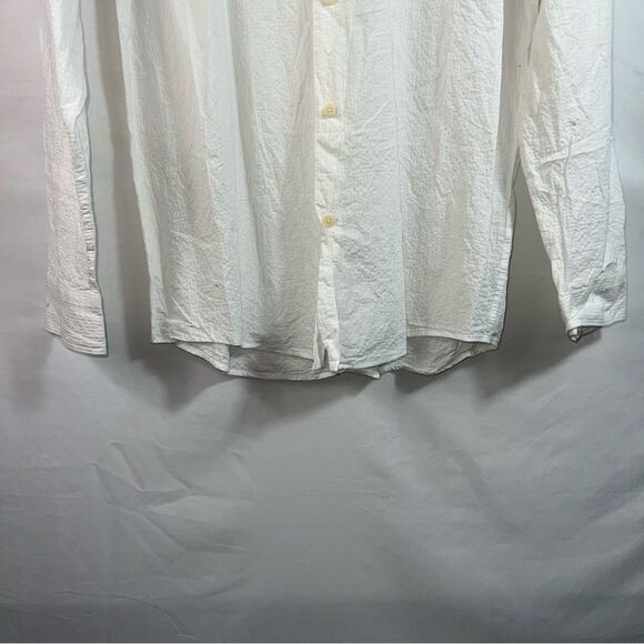 Zara Men's White Button Up Shirt 0625 - Picture 3 of 9